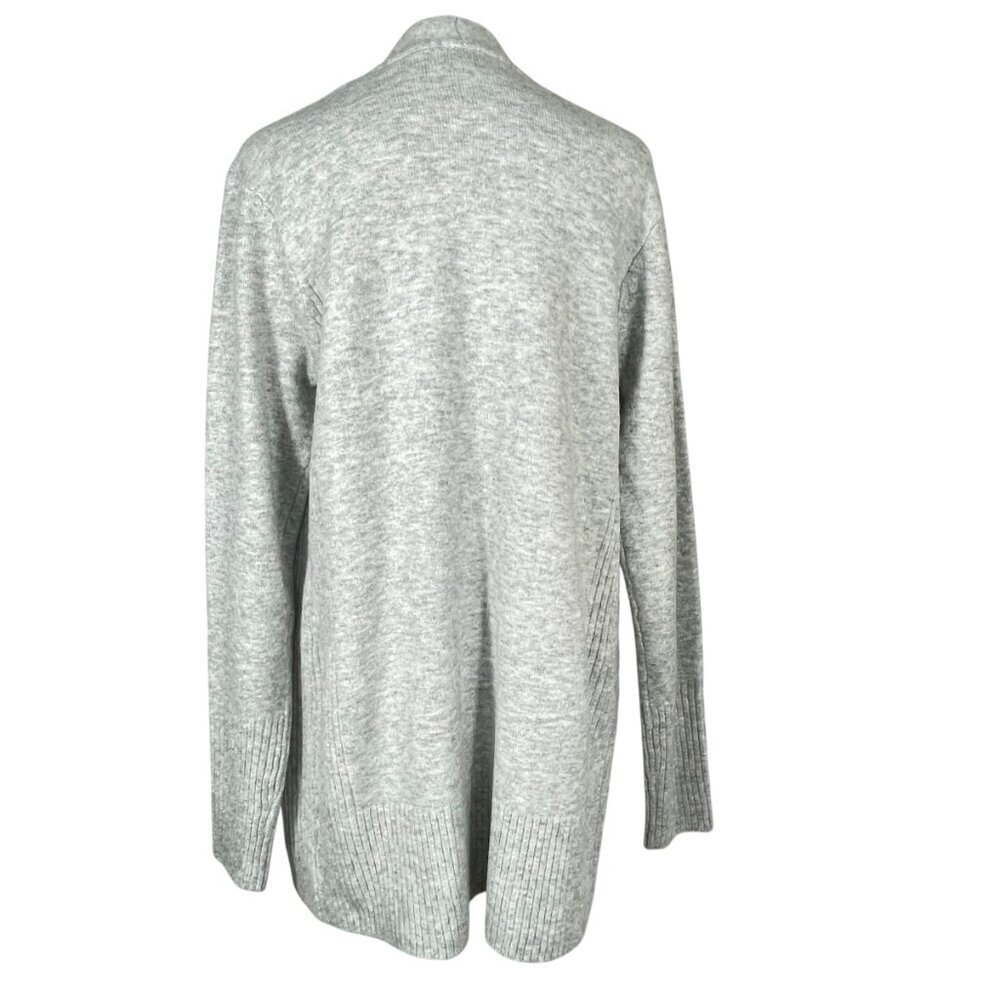 Love Ellie Cozy Gray Open-Front Longline Cardigan Women’s Small NWOT - Picture 4 of 13